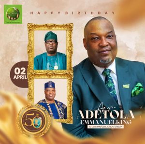 AARE ADETOLA EMMANUELKING AT 50: REDAN PRESIDENT CELEBRATES HIS VISIONARY LEADERSHIP